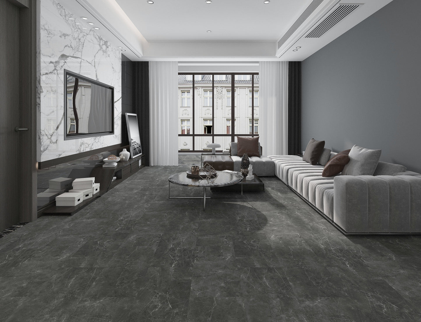 Temno Sivi Marmor - SPC Talne plošče